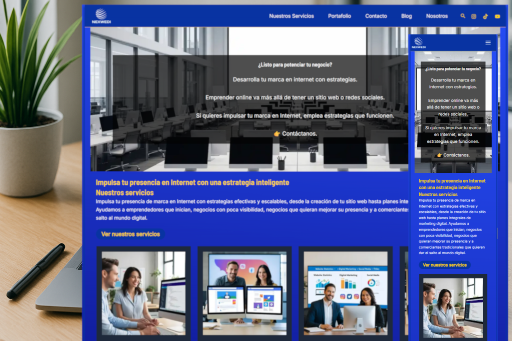 Sitio web de NEXWEEDI